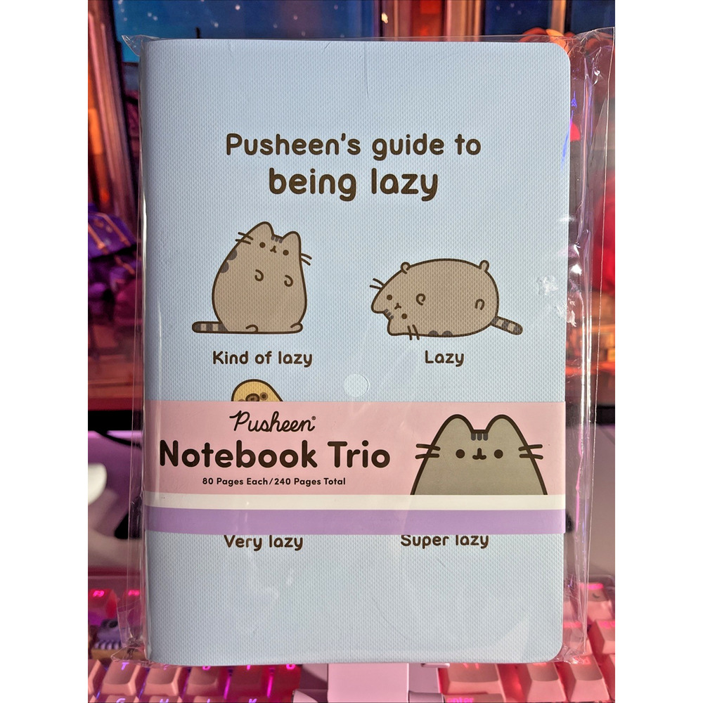 Pusheen 3 Notebook Trio Lazy Club Guide To Naps 80 Pages Notes Pastel 2025